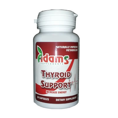 Produse naturiste ADAMS VISION - Tratarea hipotiroidismului cu THYROID SUPPORT 30cps ADAMS VISION